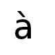 accent sur un a